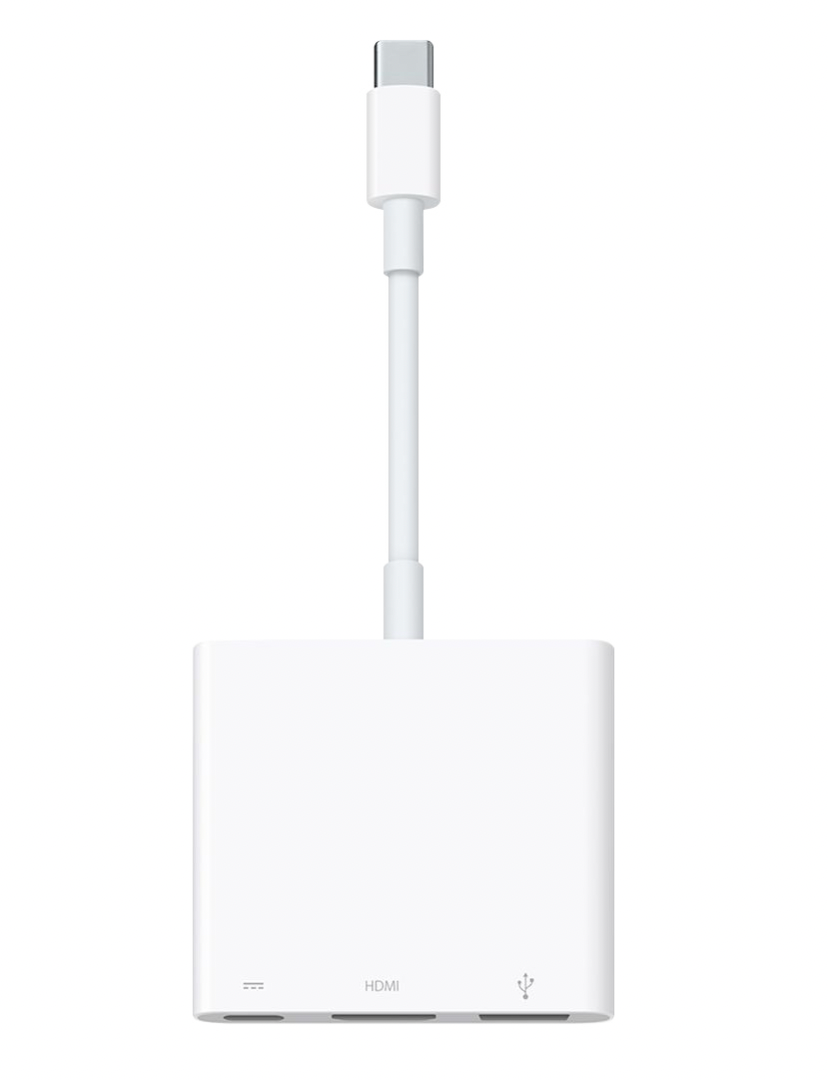 Apple Digital AV Multiport Adapter - Adaptador de vídeo - 24 pin USB-C macho a USB, HDMI, USB-C