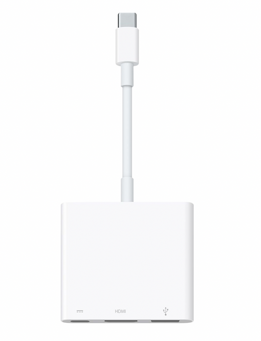 Apple Digital AV Multiport Adapter - Adaptador de vídeo - 24 pin USB-C macho a USB, HDMI, USB-C